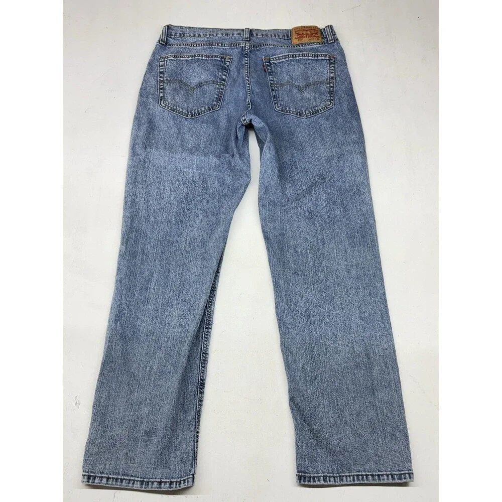Levi's 541 Regular Straight Fit Blue Denim Mens Jeans Measures 36x30
